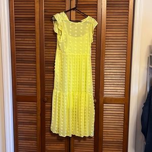So Neon Yellow Pom Pom Dress